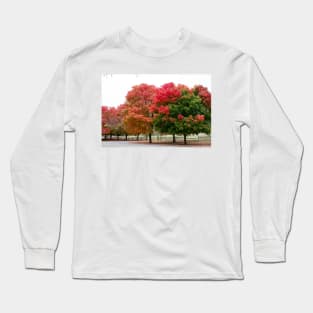 Fall autumn trees changing leaves Long Sleeve T-Shirt